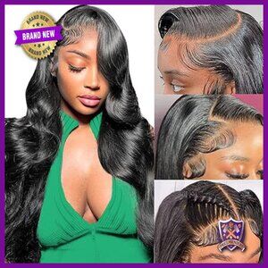 13x6 HD Lace Front Wig Human Hair 180 Density Body Wave Glueless